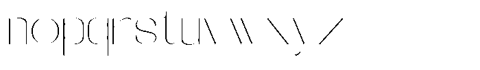 Galdertin Charetam Sans Thin Expanded Font LOWERCASE