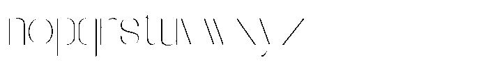 Galdertin Charetam Sans Thin Font LOWERCASE