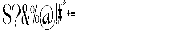 Galdertin Charetam Serif Black Condensed Font OTHER CHARS