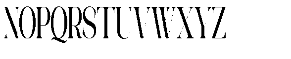 Galdertin Charetam Serif Black Condensed Font UPPERCASE