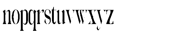 Galdertin Charetam Serif Black Condensed Font LOWERCASE