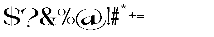 Galdertin Charetam Serif Black Expanded Font OTHER CHARS