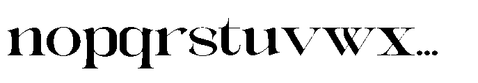 Galdertin Charetam Serif Black Expanded Font LOWERCASE