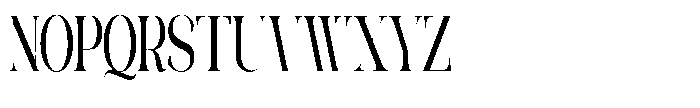 Galdertin Charetam Serif Black Extra Condensed Font UPPERCASE