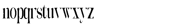 Galdertin Charetam Serif Black Extra Condensed Font LOWERCASE