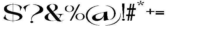 Galdertin Charetam Serif Black Extra Expanded Font OTHER CHARS