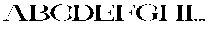 Galdertin Charetam Serif Black Extra Expanded Font UPPERCASE