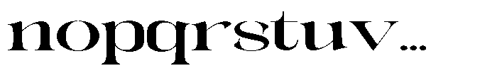 Galdertin Charetam Serif Black Extra Expanded Font LOWERCASE