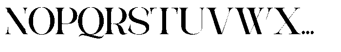 Galdertin Charetam Serif Black Font UPPERCASE