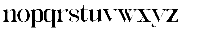 Galdertin Charetam Serif Black Font LOWERCASE