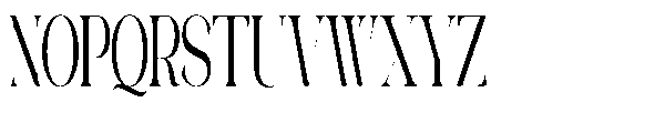 Galdertin Charetam Serif Bold Condensed Font UPPERCASE