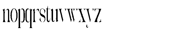 Galdertin Charetam Serif Bold Condensed Font LOWERCASE