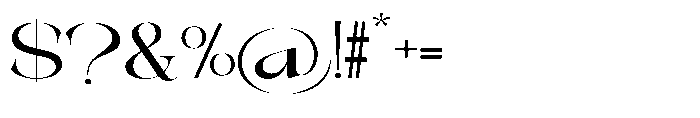 Galdertin Charetam Serif Bold Expanded Font OTHER CHARS
