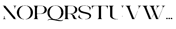 Galdertin Charetam Serif Bold Expanded Font UPPERCASE