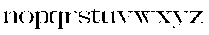 Galdertin Charetam Serif Bold Expanded Font LOWERCASE