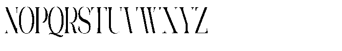 Galdertin Charetam Serif Bold Extra Condensed Font UPPERCASE