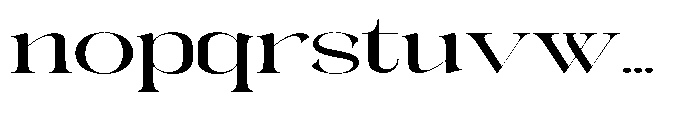 Galdertin Charetam Serif Bold Extra Expanded Font LOWERCASE