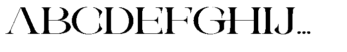Galdertin Charetam Serif Bold Scale Font UPPERCASE