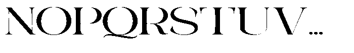 Galdertin Charetam Serif Bold Scale Font UPPERCASE