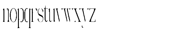Galdertin Charetam Serif Condensed Font LOWERCASE