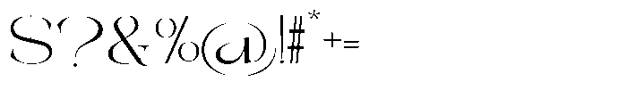 Galdertin Charetam Serif Expanded Font OTHER CHARS