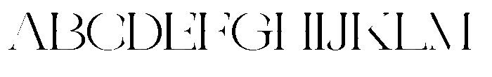 Galdertin Charetam Serif Expanded Font UPPERCASE