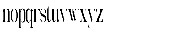 Galdertin Charetam Serif Extra Bold Condensed Font LOWERCASE