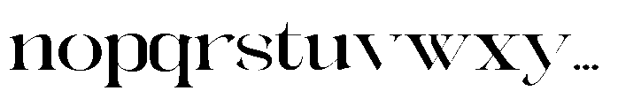 Galdertin Charetam Serif Extra Bold Expanded Font LOWERCASE