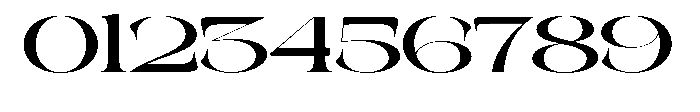 Galdertin Charetam Serif Extra Bold Extra Expanded Font OTHER CHARS