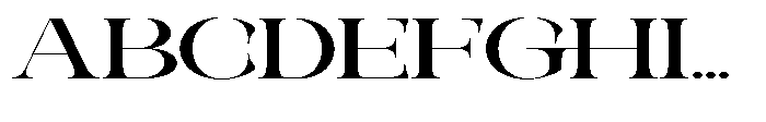 Galdertin Charetam Serif Extra Bold Extra Expanded Font UPPERCASE