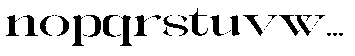 Galdertin Charetam Serif Extra Bold Extra Expanded Font LOWERCASE