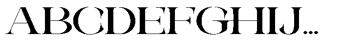 Galdertin Charetam Serif Extra Bold Scale Font UPPERCASE