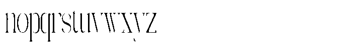 Galdertin Charetam Serif Extra Condensed Font LOWERCASE