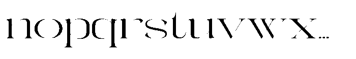 Galdertin Charetam Serif Extra Expanded Font LOWERCASE