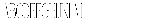 Galdertin Charetam Serif Extra Light Condensed Font UPPERCASE