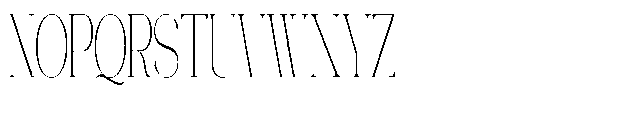 Galdertin Charetam Serif Extra Light Condensed Font UPPERCASE