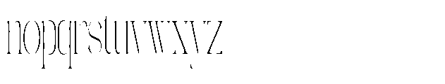 Galdertin Charetam Serif Extra Light Condensed Font LOWERCASE