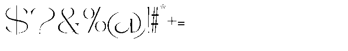Galdertin Charetam Serif Extra Light Expanded Font OTHER CHARS