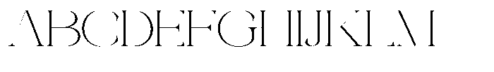 Galdertin Charetam Serif Extra Light Expanded Font UPPERCASE