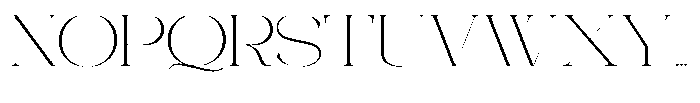 Galdertin Charetam Serif Extra Light Expanded Font UPPERCASE