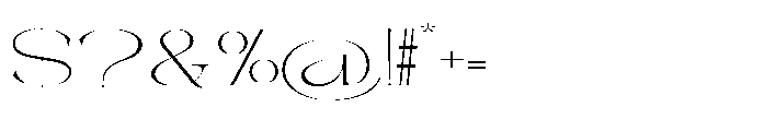 Galdertin Charetam Serif Extra Light Extra Expanded Font OTHER CHARS