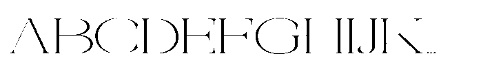 Galdertin Charetam Serif Extra Light Extra Expanded Font UPPERCASE