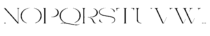 Galdertin Charetam Serif Extra Light Extra Expanded Font UPPERCASE