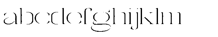 Galdertin Charetam Serif Extra Light Extra Expanded FONT