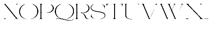 Galdertin Charetam Serif Extra Light Scale Font UPPERCASE