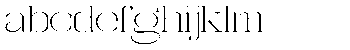 Galdertin Charetam Serif Extra Light Scale FONT