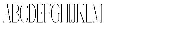 Galdertin Charetam Serif Light Condensed Font UPPERCASE