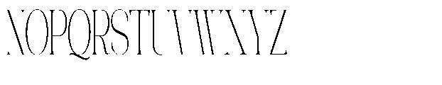 Galdertin Charetam Serif Light Condensed Font UPPERCASE