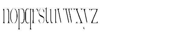 Galdertin Charetam Serif Light Condensed Font LOWERCASE