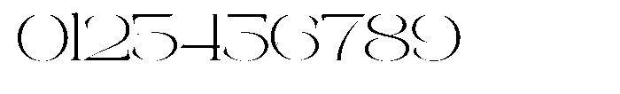 Galdertin Charetam Serif Light Expanded Font OTHER CHARS